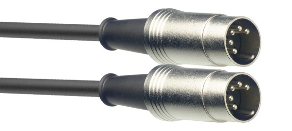 Stagg MDC-1DL PH Deluxe Midi Kabel mit metallisch steckere DIN M/ DIN M