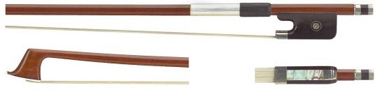 GEWA 4/4 Violabogen / Bratschenbogen aus Fernambukholz, gute Qualität, kantige Stange