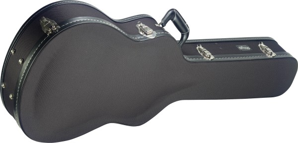 Stagg GCX-A BK Black Tweed Deluxe-Koffer für Auditorium-Gitarre