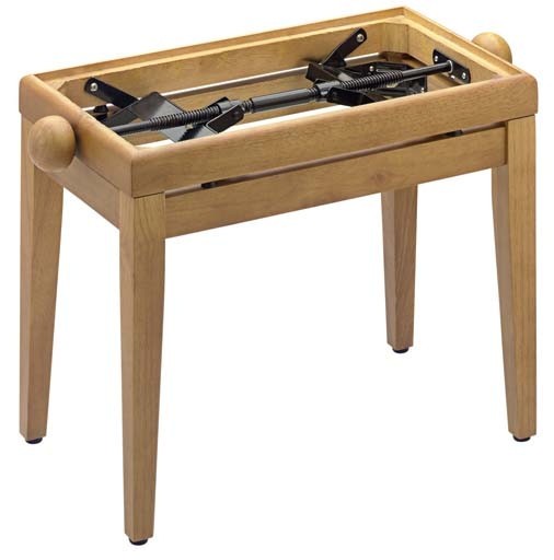Stagg PB40 OAK P Klavierbank in Eiche poliert, Modell PB 40