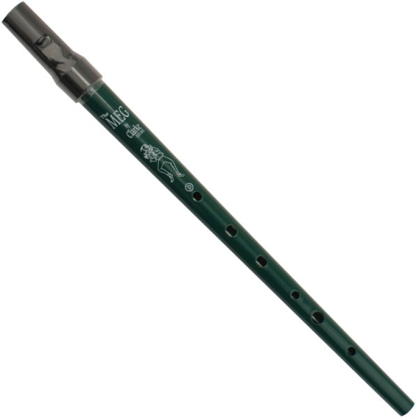 Clarke Pennywhistle in D-Stimmung Tin Whistle The MEG by Clarke grün