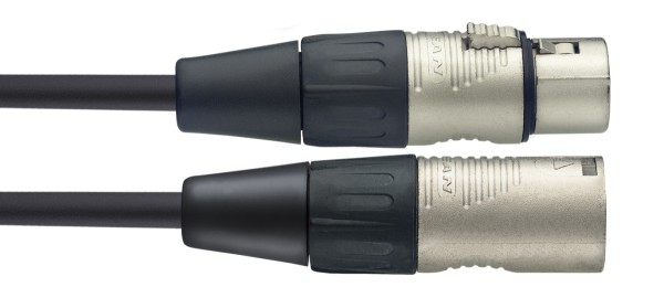 Mikrofonkabel, XLR/XLR (m/f), 1 m, N Serie