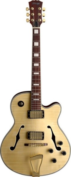 Stagg A350-N Tiger Stripe Jazz Halb-Akustik Modell