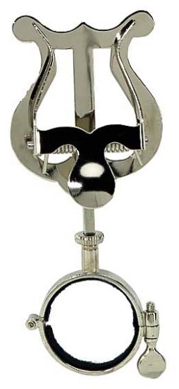 Marschgabel für Bb-Klarinette kleine Lyra 1 Drücker vernickelt