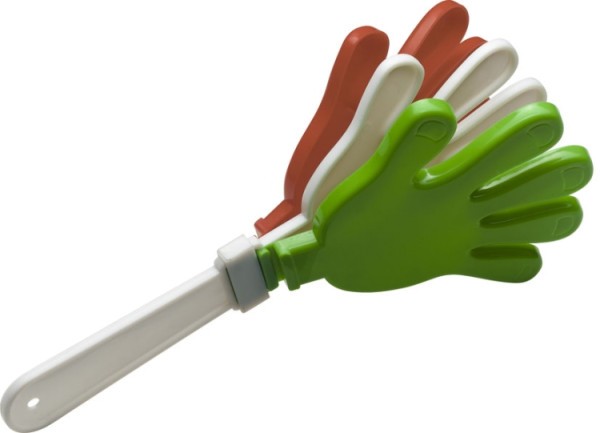 Stagg GGH-IT Kunststoff Go-Go Handklapper in der italienischen Nationalfarbe