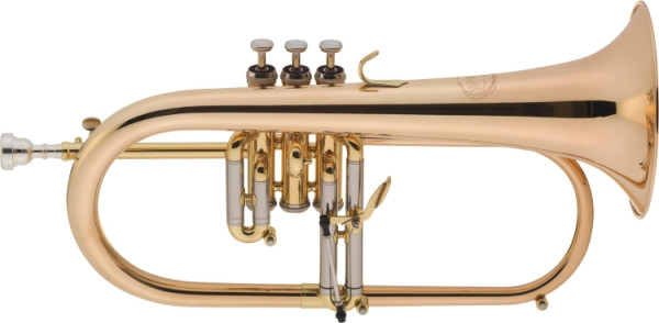 Jupiter Flügelhorn in Bb mit Monel Ventilen, Goldmessing Ausstellungstück