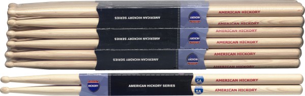 Stagg SH5A American Hickory Drumsticks Holz Tip / 5A / Preis für 1 Paar