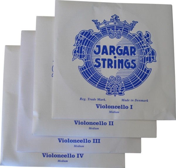 Jargar Saitensatz Chromstahl mit Kugel medium für 4/4 Cello