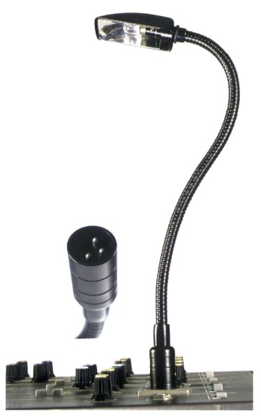 Stagg GL-100 Gooseneck Licht mit XLR-Steckverbinder für Mixer