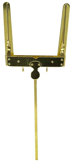 Marschgabel große Lyra 1 Drücker messing auch für Tuba