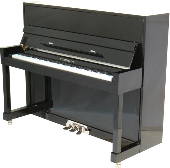 Römhildt Klavier RP-117-BKP-SC, schwarz poliert mit Softclose