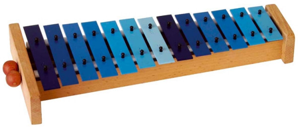 Basix Glockenspiel G13 13 blaue Klangplatten diationisch ABVERKAUF