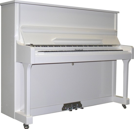 Steinbach Klavier - Weiß poliert - 123 Classic, Softclose