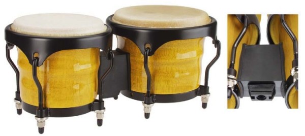 Stagg BWM-A 6,5 Zoll + 7,5 Zoll Bongos Holzkessel lackiert