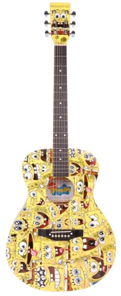 SPONGEBOB 4/4 Akustik Gitarre mit Zubehör