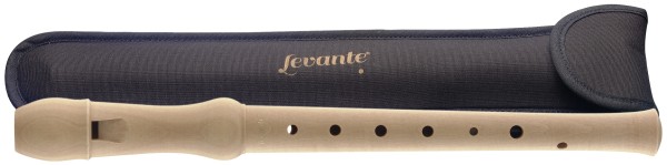 Levante LV-RSO-3G Ahorn Sopran-Blockflöte, deutsche Griffweise