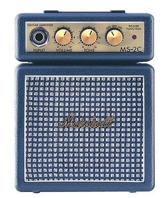 Marshall Verstärker MS-2 Microbe Combo im Miniformat in large chequerboard silber Design ABVERKAUF