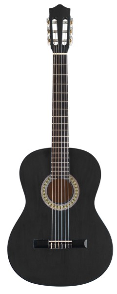 Stagg C530 BK 3/4 Klassik-Gitarre in schwarz mit Lindendecke