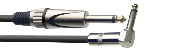 Instrumentenkabel, Klinke/Klinke (m/m. gerade/L-Form), 1,5 m, robuste Stecker, S Serie