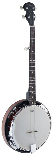 Stagg BJW24 DL 5-saitiges Western Deluxe Banjo mit Holzkessel