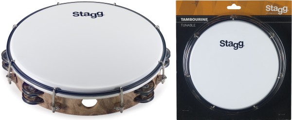 Stagg TAB-210P/WD 10 Zoll stimmbares Kunststoff Tambourin