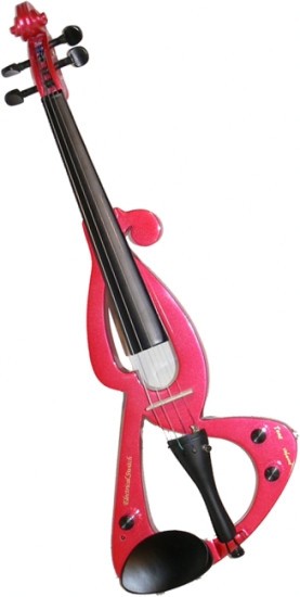 Steinbach E-Geige in rot, 4/4 Set mit Tasche