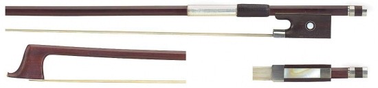 GEWA 1/8 Geigenbogen Brasilholz ausgesuchte Qualität kantige Stange