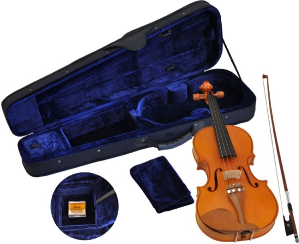 Steinbach 4/4 Geige im SET Buchsbaumgarnitur orangebraun
