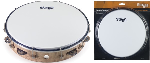 Stagg TAB-112P/WD 12 Zoll stimmbares Kunstststoff Tambourin