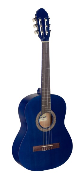 Stagg C430 M BLUE 3/4 Kindergitarre Konzertgitarre blau matt klassische Gitarre mit Lindendecke