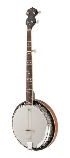 5-saiten Bluegrass Deluxe Banjo m. Metall-Kessel, Linkshänder Modell