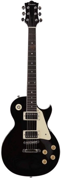 Tenson 4/4 E-Gitarre Nashville LP Standard Set Neck in schwarz