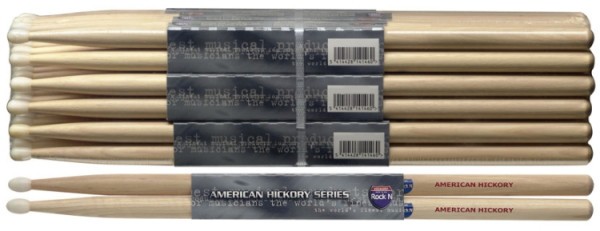 Stagg SHROCK N American Hickory Drumsticks Nylon Tip / Rock / Preis für 1 Paar ABVERKAUF
