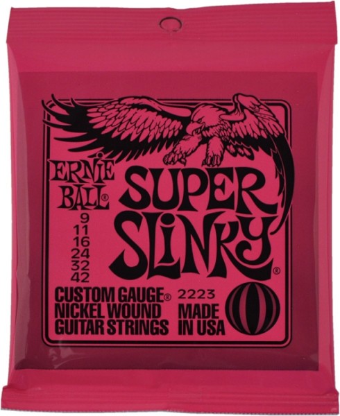 Ernie Ball Super Slinky Gitarrensaiten für E-Gitarre ABVERKAUF