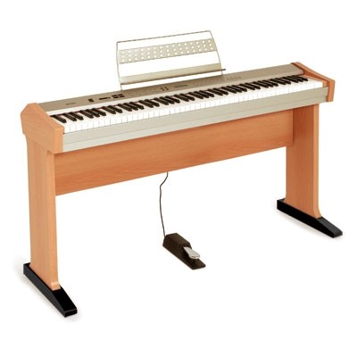 HEMINGWAY Digital Piano DP201 Natural, PVC-Finish 88 gewichtete Tasten inkl. Ständer & Sustain-Pedal
