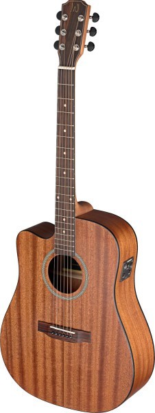 J. N. DEV-DCFI LH Cutaway Akustik-Elektrik Dreadnought, Decke Mahagoni massiv, Deveron Serie, Linksh