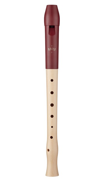 Versandretoure Moeck Blockflöte Flauto 1 Plus 1020 Ahorn Kopf aus Kunststoff/rot