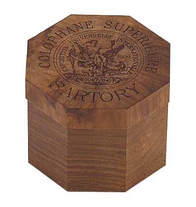 Sartory Kolophonium in schöner Holzdose dunkel
