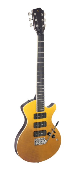 Stagg SVY NASHDLX FSB E-Gitarre, Silveray Serie, Nash Deluxe Modell, mit massivem Erlenkorpus