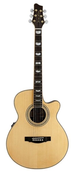 Stagg NA74MJCBB Elektro-Akustische mini-Jumbo Cutaway Gitarre