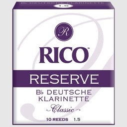 Rico Reserve Classic Reeds 2,0 Bb- Klarinette deutsches System Packung 10 Stk. - ABVERKAUF