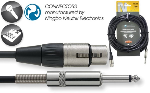 Stagg MC-10XJ/NKH Neutrik Mikrofon-Kabel XLR/Klinke