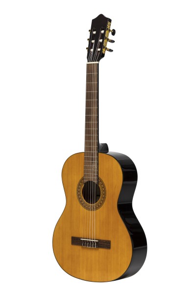 Stagg SCL60-NAT LH Klassische Gitarre mit Fichtendecke, Farbe Natur, Linkshändermodell