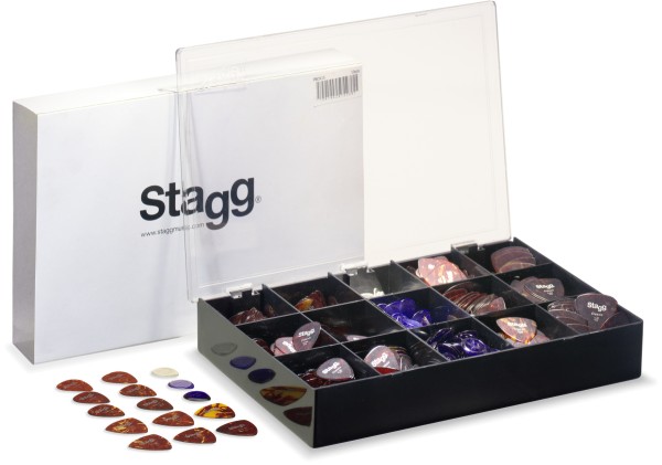 Stagg PBOX15 3er-Serie Plektren Box Klassik S Klassik E Touch S