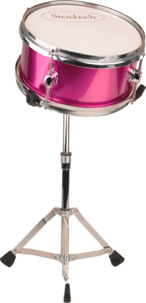 Steinbach Snare Drum 10x5 Zoll für Kinderschlagzeug pink inkl. Ständer