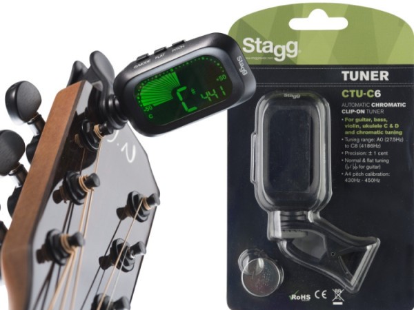 Stagg Automatisches Chromatisches Clip-On Stimmgerät