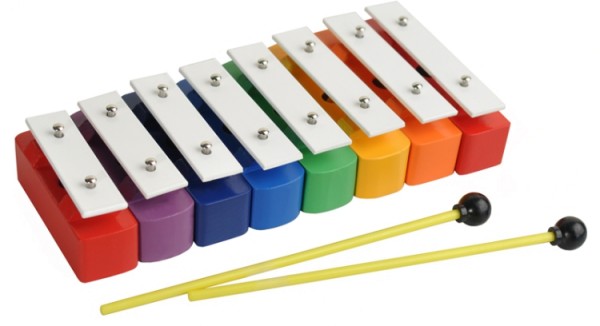 Steinbach 8 bunte Klangbausteine Tonumfang c2-c3