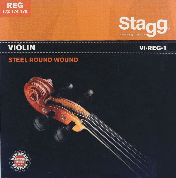 Stagg Saitensatz 1/8 - 1/2 Geige/Violine Stahl rund gewickelt Vollkern dünn