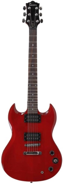 Tenson 4/4 E-Gitarre Nashville SD-Special in transparent rot