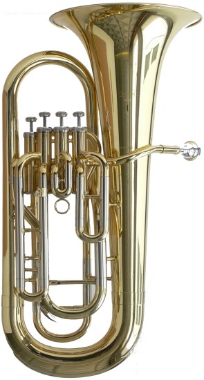 B-Ware Steinbach Bb- Euphonium mit 4 Perinetventilen im leichtem Koffer mit Rollen